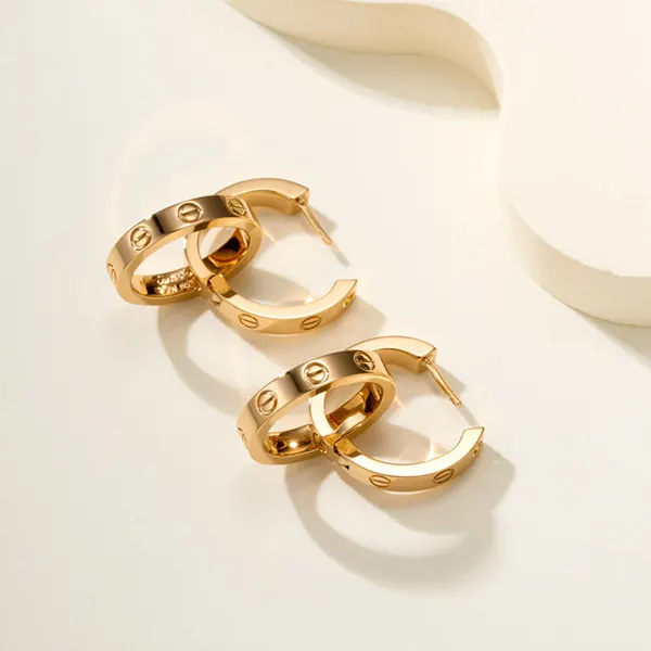 ★安心 カルティエ LOVE ピアス 偽物 18K YG トランスフォーマブル kaw73749