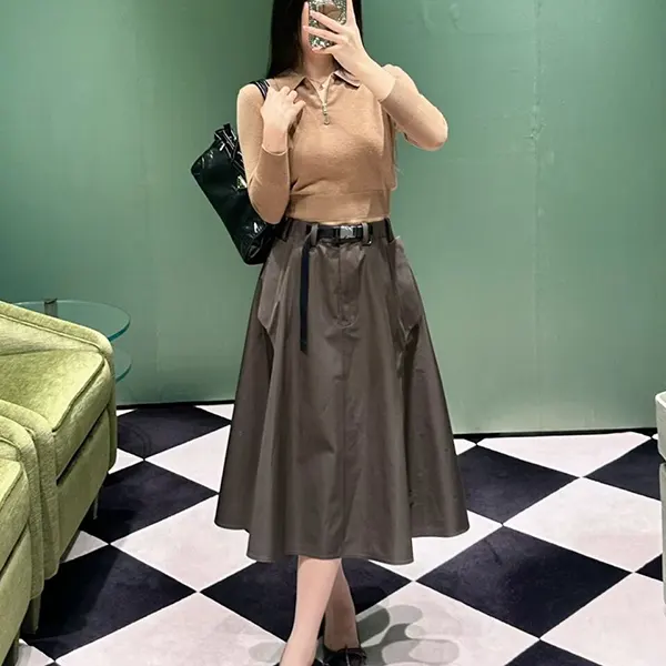 お洒落 プラダ 激安 Re-Nylon プリーツスカート pleated skirt puk42459