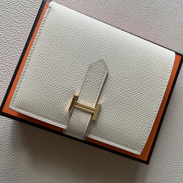 *エルメス*Bearn ベアン コンパクト 財布 エプソム×ゴールド金具 H039790CC