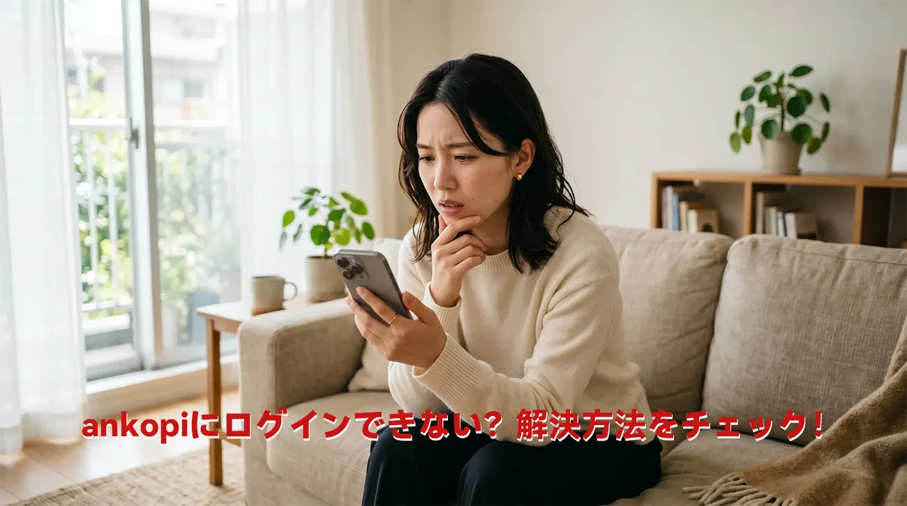 ankopiにログインできない？