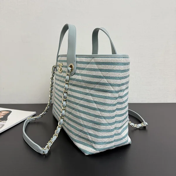 爽やかなボーダー♡【シャネル スーパーコピー】ドーヴィル トートバッグ AS6007