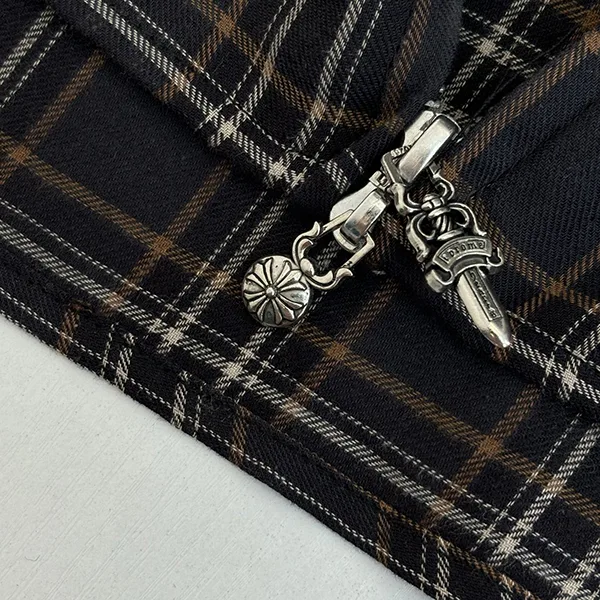 クロムハーツ コピー HEYWOOD SS ヘイウッドショートスリーブ 半袖チェックシャツ Kuu00040