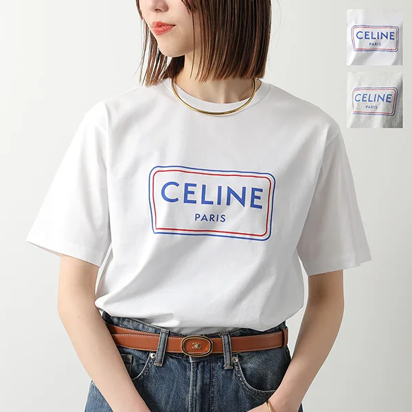 セリーヌ 半袖 Tシャツ スーパーコピー RX0IA507Z ロゴ クルーネック Cep07432