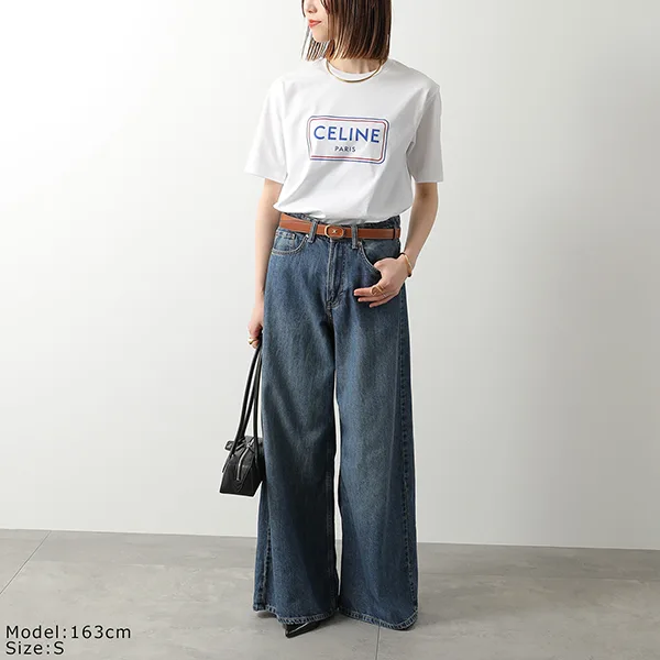 セリーヌ 半袖 Tシャツ スーパーコピー RX0IA507Z ロゴ クルーネック Cep07432