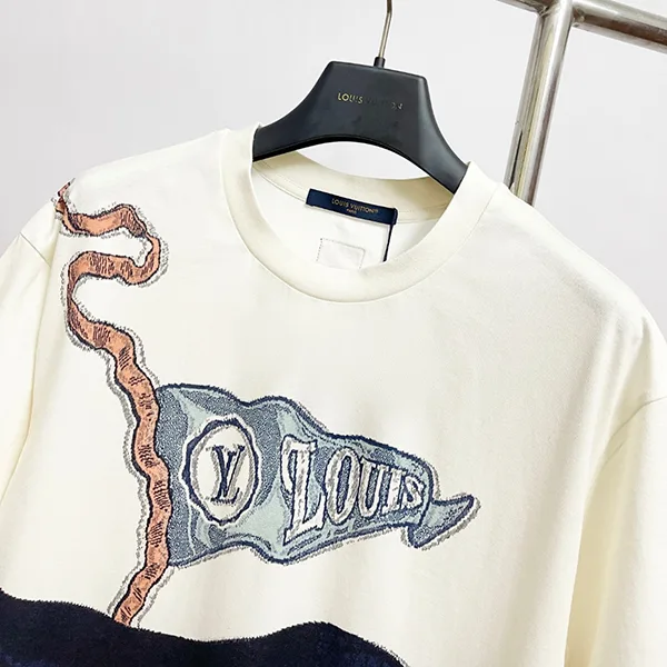 ルイヴィトン インターシャ グラフィックTシャツ コピー 半袖 1AIHZZ