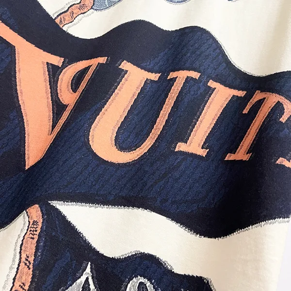 ルイヴィトン インターシャ グラフィックTシャツ コピー 半袖 1AIHZZ