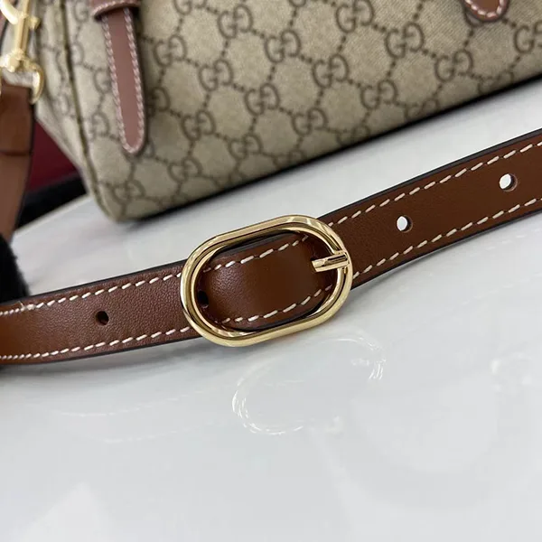 グッチ GGエンブレム スモール トップハンドルバッグ コピー 茶 839005