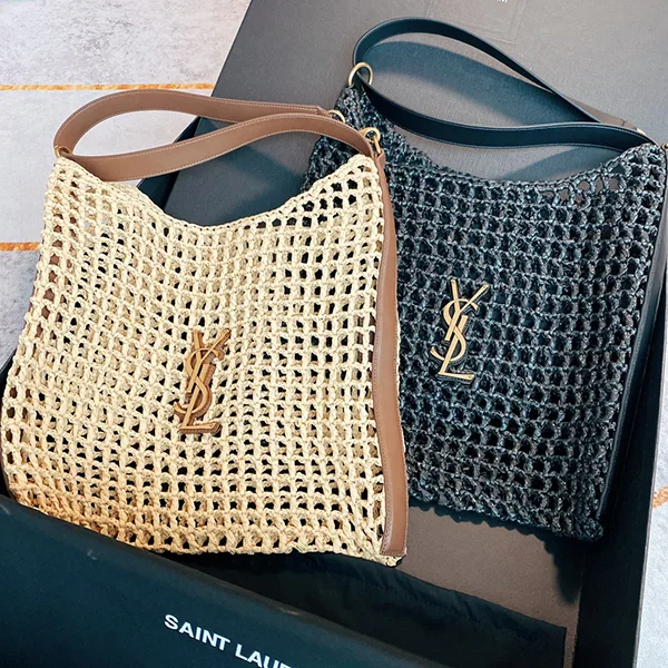 【お洒落☆】サンローラン YSL スーパーコピー カサンドラ ショルダーバック ラフィア ロゴ入 2色 Sak96370