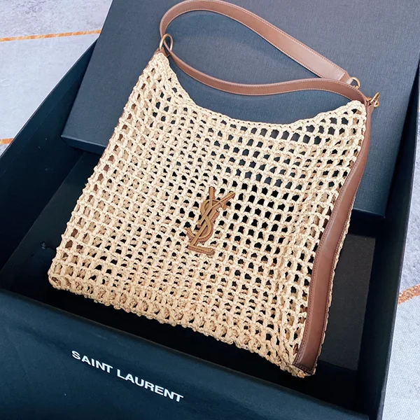 【お洒落☆】サンローラン YSL スーパーコピー カサンドラ ショルダーバック ラフィア ロゴ入 2色 Sak96370