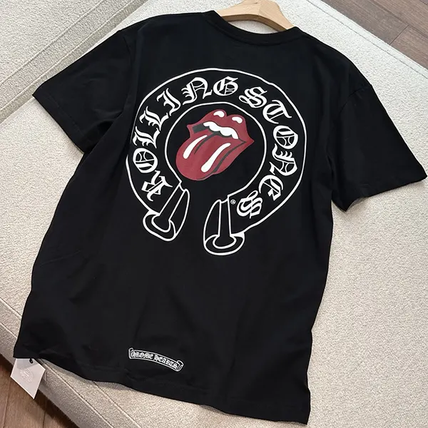 ★安心 クロムハーツ ローリングストーンズコラボ Tシャツ 半袖 Kun74906