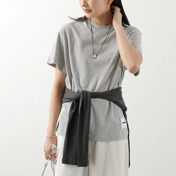 ジルサンダー プラス Tシャツ J40GC0001 JTN254 レディース 半袖 カットソー ロゴT カラー3色