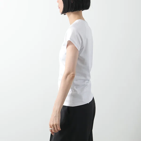 ロエベ Tシャツ SMALL FIT T-SHIRT スモールフィット S359Y22X96 S359Y22XA7 レディース 半袖 カットソー アナグラム 刺繍 カラー2色