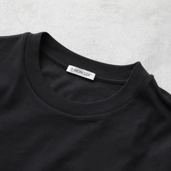 モンクレール Tシャツ 8C00025 89AUO レディース 半袖 コットンジャージー カットソー クルーネック マクラメ編み