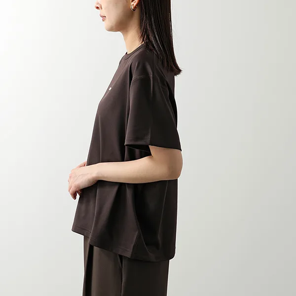ジルサンダー プラス Tシャツ J40GC0149 J20033 レディース 半袖 カットソー ストレッチ クルーネック ロゴT