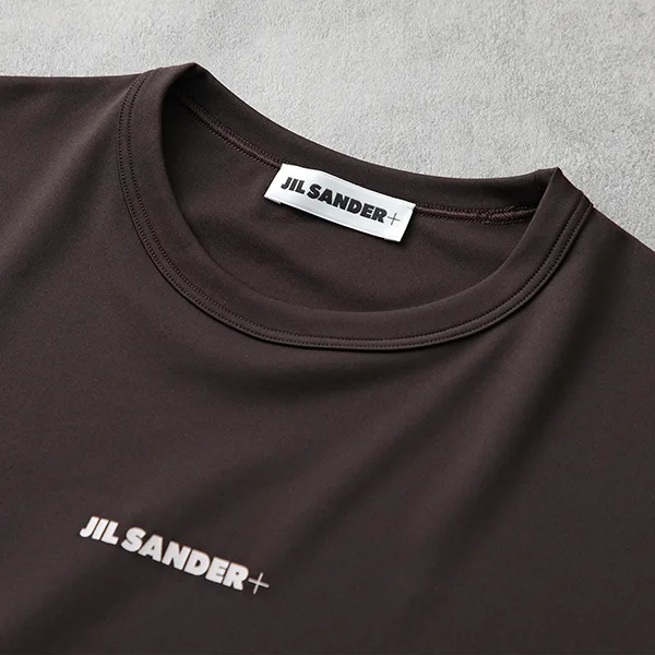 ジルサンダー プラス Tシャツ J40GC0149 J20033 レディース 半袖 カットソー ストレッチ クルーネック ロゴT
