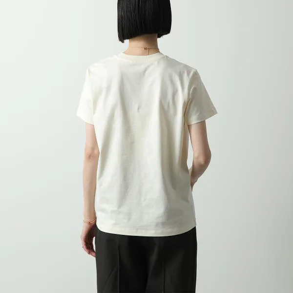 モンクレール 半袖 Tシャツ 8C00008 89AUO レディース コットン クルーネック 刺繍ロゴ レギュラーフィット
