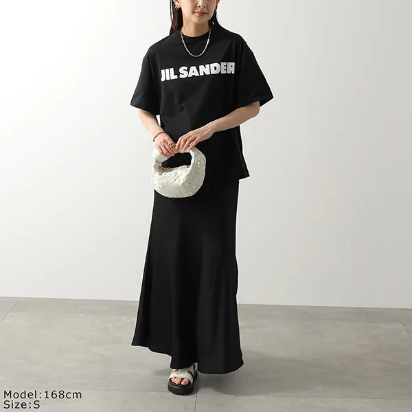 ジルサンダー Tシャツ J02GC0140 J20349 レディース 半袖 カットソー ロゴT コットン クルーネック カラー2色