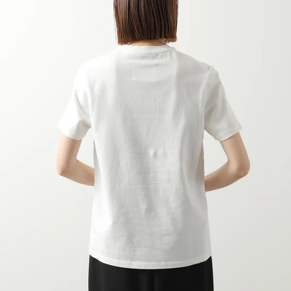 ジルサンダー 半袖 Tシャツ J02GC0142 J20103 レディース ロゴ カットソー ロゴT コットン クルーネック 102/PORCELAIN
