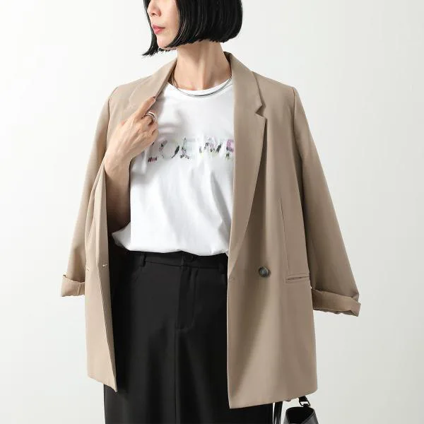 ロエベ 半袖 Tシャツ H526Y22XCM レディース ロゴ刺繍 クルーネック カットソー コットン