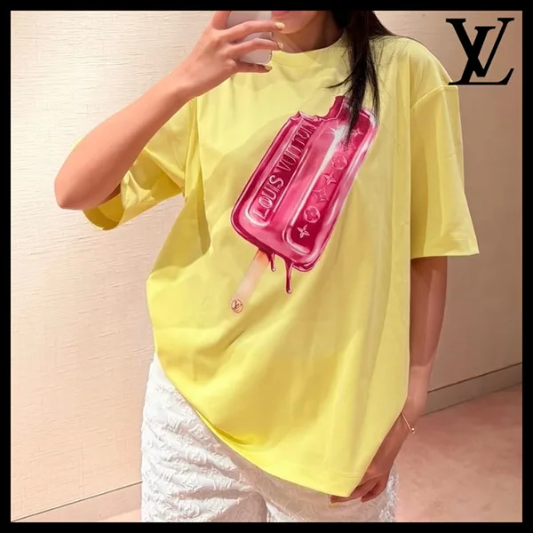【夏に映える♪】ルイヴィトン★ポップシクルプリントTシャツ 1AK0HO
