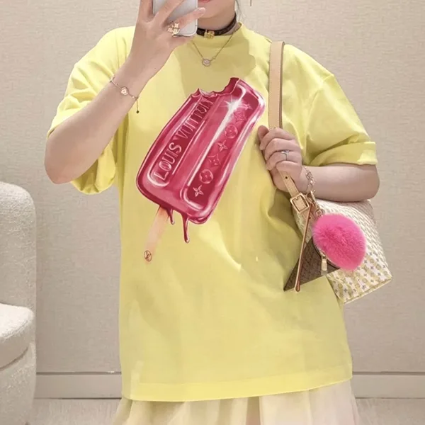 【夏に映える♪】ルイヴィトン★ポップシクルプリントTシャツ 1AK0HO