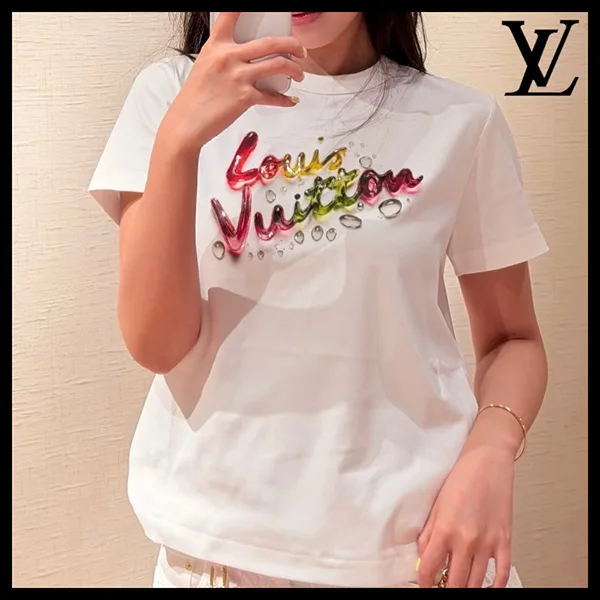 【ロゴが素敵】ルイヴィトン★キャンディ シグネチャーTシャツ 1AK0I3