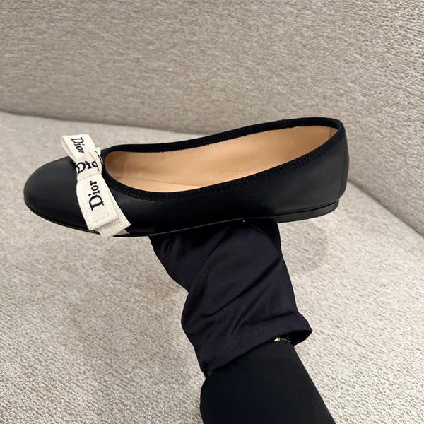 【ツートンのリボンがポイント♪】ディオール★JAdior バレリーナ KDF202