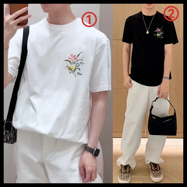 【シンプルかっこいい】ディオール★ディオール シークレット ガーデン Tシャツ C084
