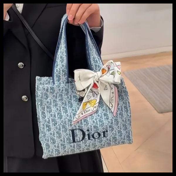 【上品♪】ディオール★ディオリビエラ Spongy Book Tote バッグ スモール M64I
