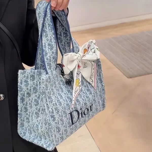 【上品♪】ディオール★ディオリビエラ Spongy Book Tote バッグ スモール M64I