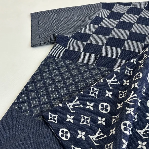 LV x NIGOコラボ ルイヴィトン Tシャツ Short-Sleeved Knitted Crewneck 1AIMB