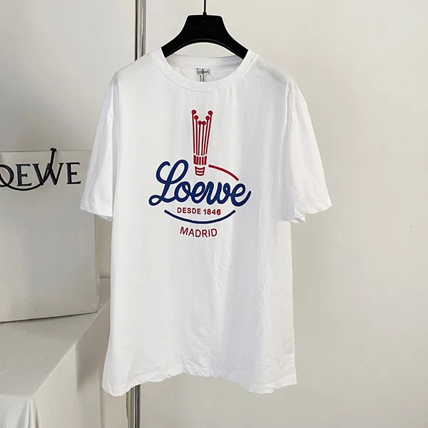 26新作 ロエベ Tシャツ コットンブレンド レディース 半袖 ロゴ S540Y22X93