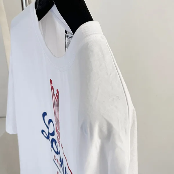 26新作 ロエベ Tシャツ コットンブレンド レディース 半袖 ロゴ S540Y22X93