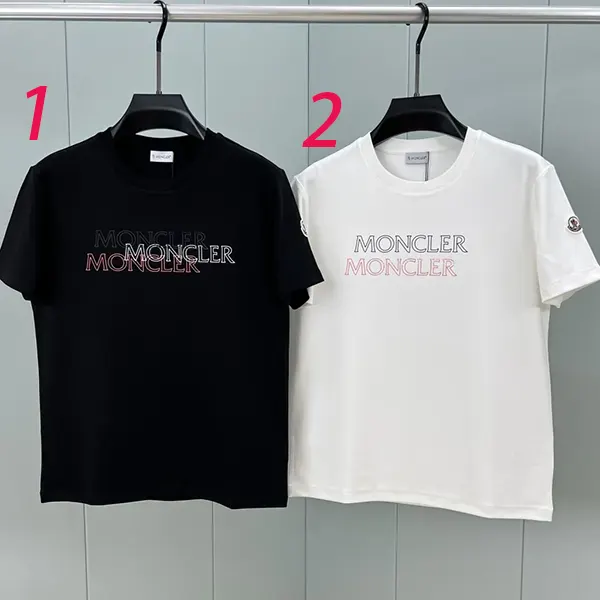 高級ブランド モンクレール ロゴ プリント クルーネック T シャツ mob02668