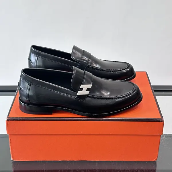 高品質 エルメス コルシボ Milton モカシン mens ert87865