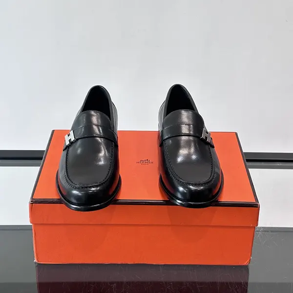 高品質 エルメス コルシボ Milton モカシン mens ert87865