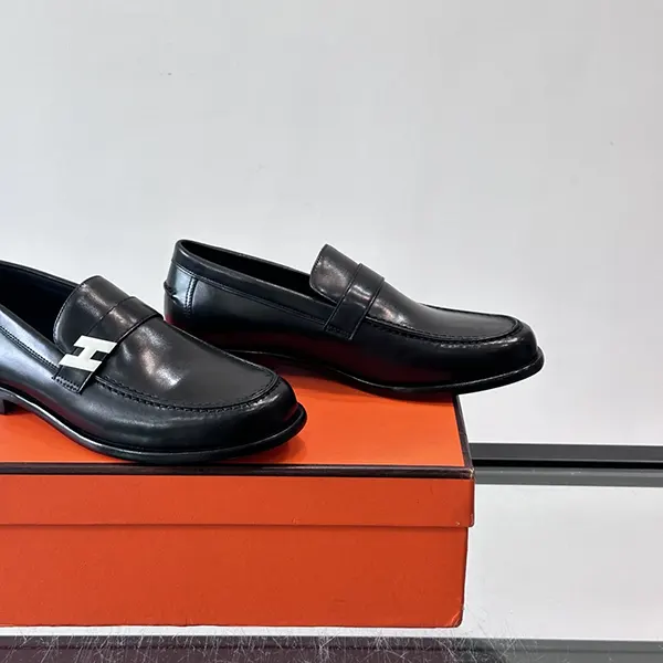 高品質 エルメス コルシボ Milton モカシン mens ert87865