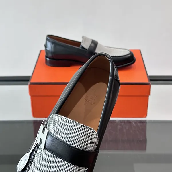 エルメス Hバックル Milton モカシン baa95509