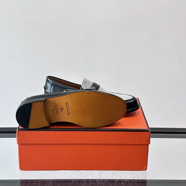 エルメス Hバックル Milton モカシン baa95509