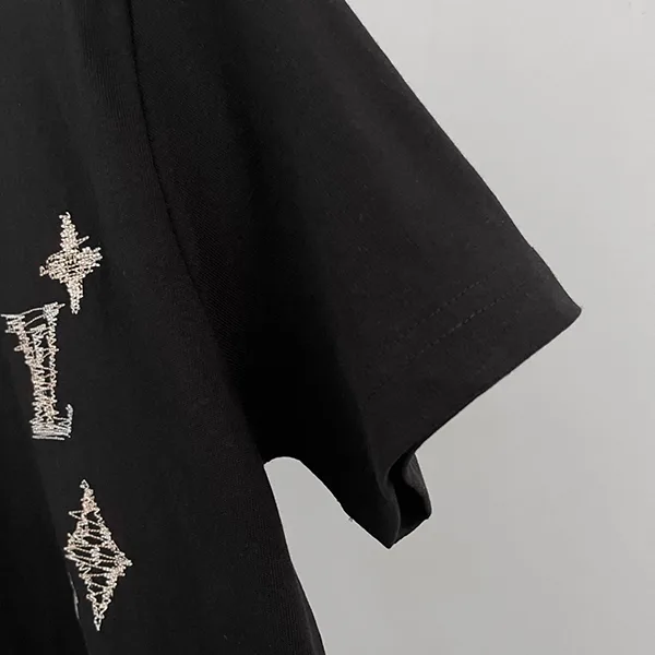 上品LVロゴ☆【ルイヴィトン】シグネチャーTシャツ 偽物 1AK7G5