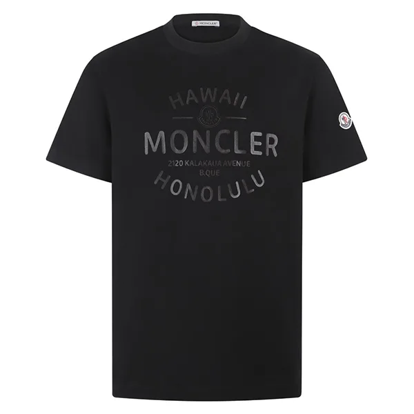 注目★モンクレール ラミネートプリント入り 半袖Tシャツ J10918C0004089AJS999