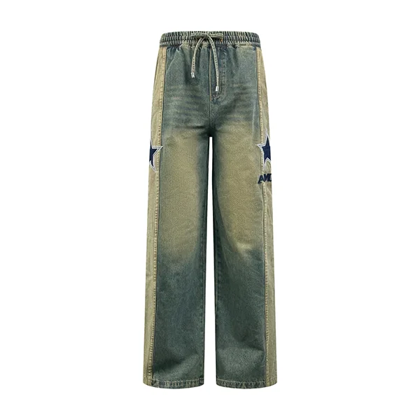【注目!】AMIRI スポーツデニムトラック パンツ スーパーコピー AMBMJE1037