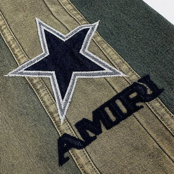 【注目!】AMIRI スポーツデニムトラック パンツ スーパーコピー AMBMJE1037