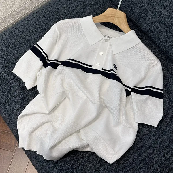 【コーデに悩んだらこの1枚★】シャネル ポロシャツ コピー shq88066