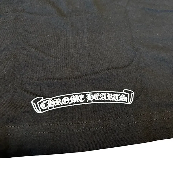 クロムハーツ ネックロゴ ショートスリーブ ティー ポケット Tシャツ クルー Kul44671