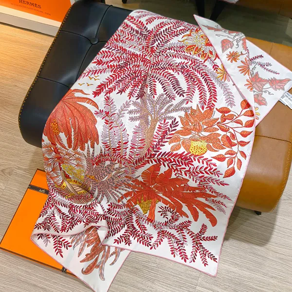 【エルメス】カレ70 Le Jardin des Peintres スカーフ H983908S