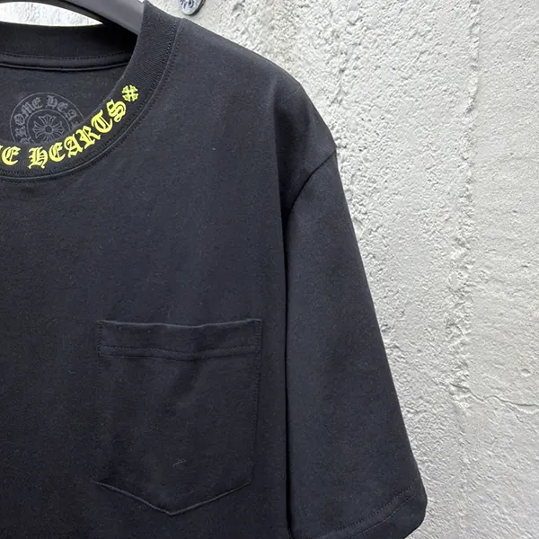 ★安心 クロムハーツ オリーブ スクリプト ロゴ Tシャツ N級品 ブラック Kuv21192