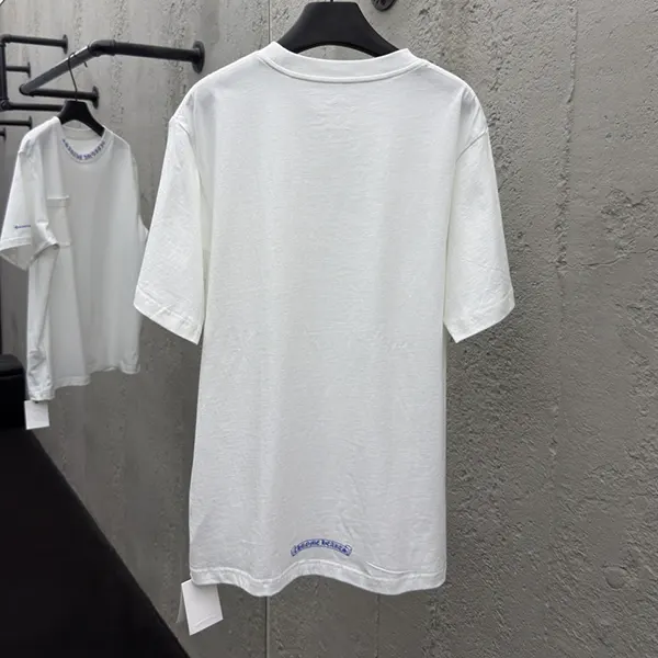 クロムハーツ オリーブ スクリプト ロゴ Tシャツ 激安 ホワイト Kun68421
