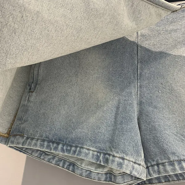 追跡付 ロエベ N級品 Paulas Ibiza denim skortデニムスコート lom85642
