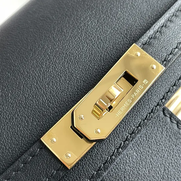 お洒落 エルメス ケリーピクニック ノワール/S金具 ert51403